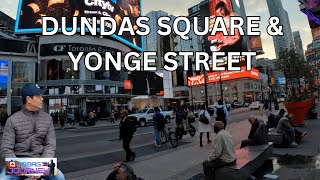 TORONTO ONTARIO DUNDAS SQUARE ampYONGE ST [upl. by Cordle842]