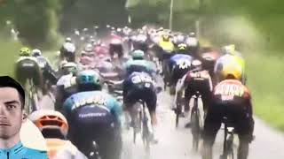 Criterium Du Dauphine 2024 Stage 5 CRASH [upl. by Aylward538]