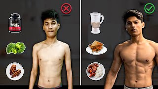 5 Diet Tips For Skinny Guys  How to Bulk Up Fast  My Complete Guide [upl. by Zasuwa978]