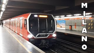 Milano Metro M1 Linea Rossa  Cordusio Stazione [upl. by Nennarb]