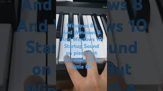 Windows 81 And Windows 8 And Windows 10 Startup Sound On Piano But Windows 10 A Little Bit shorts [upl. by Loferski]