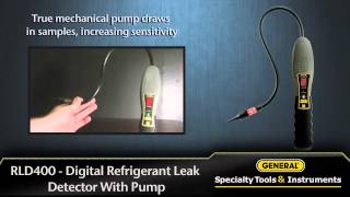 RLD400  Digital Refrigerant Leak Detector With Pump [upl. by Llirret]