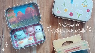 🌼 unboxing my sylvanian families persian cat baby  diy altoids wallet [upl. by Dede161]