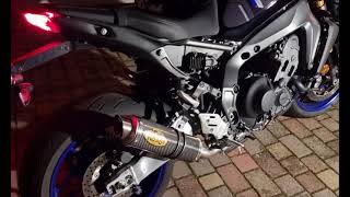 Exhaust sound Roadsitalia MT09 SP 2021 Thunder Carbon [upl. by Shimkus]