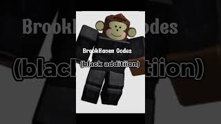 Brookhaven dress codes  Girls  Black edition 🍒 roblox [upl. by Keldah]