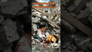 The golden retriever had a witty voice and bravely dug to rescue a trapped child in the rubble Th [upl. by Griffis]