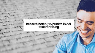 Bessere Noten 15 Punkte in der Texterörterung [upl. by Carolynn802]