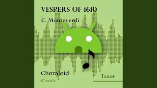 Vespers of 1610 Magnificat tenor I Voice with metronome [upl. by Aknaib]