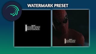 FREE WATERMARK PRESET LOOK LIKE AE [upl. by Kamp601]