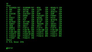 CPM ver 22M TRS80 Model II 1979 Digital Research [upl. by Griffiths]