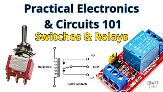 Practical Electronics amp Circuits 101 – Switches amp Relays [upl. by Peh]