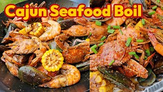 SEAFOOD BOIL RECIPE Cajun Seafood Boil [upl. by Binnie]