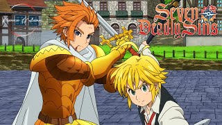 Meliodas amp Arthur VS Hendrickson amp Gil FULL FIGHT SCENE  Seven Deadly Sins  Nanatsu no Taizai [upl. by Llehcor]