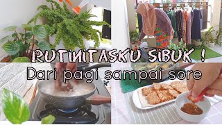 Rutinitas ku dari pagi sampai sore  masak 2 menu simple rumah pun beres [upl. by Roswald891]