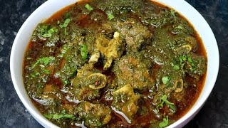 palak shalgam gosht recipe  shaljam palak gosht pakane ka tarika [upl. by Michaeu19]