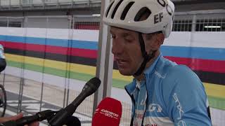 Michael Woods  Postrace interview  WCh Imola 2020 [upl. by Acinoda]