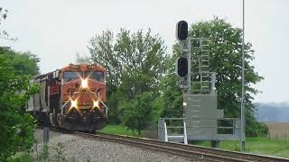 WB Empty grain train on the Barstow Sub Barstow Linroth west of Osborn May 2024 [upl. by Franza189]