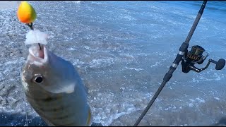 Surf Fishing Ft Fisher NC [upl. by Amada]