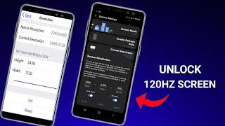 Enable 120Hz Screen Resolution NoRoot 100 Working  Max FPS Fix Lag  No Root [upl. by Ajaj]