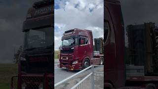 Straight Piped Scania S ♥️ truckspotting v8 scania uk hgv trucker lorry shorts [upl. by Modnar]