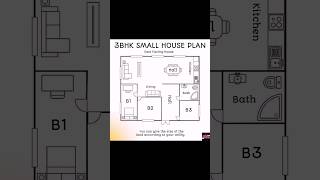 3BHK House Plan  East Facing House 2024  Har Har Mahadev🙏🏻🌸 [upl. by Pickard]