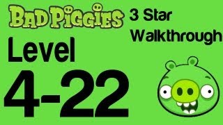 Bad Piggies 422 Flight in the Night Level 422 3 Star Walkthrough  WikiGameGuides [upl. by Rodolphe]