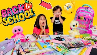 🎒Cumpăr RECHIZITE ȘCOLARE împreună cu BEBE si ABONAȚII 🏫📚  Back to school Haul 2023 Ciao Patricia [upl. by Attenna]