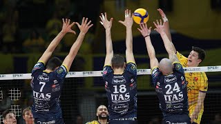 💥🏐 HIGHLIGHTS  Valsa Group ModenaItas Trentino 23 gara 2 quarti Play Off [upl. by Enneiviv]