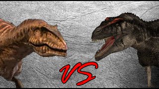 Giganotosaurus vs Carcharodontosaurus  SPORE [upl. by Leasa498]