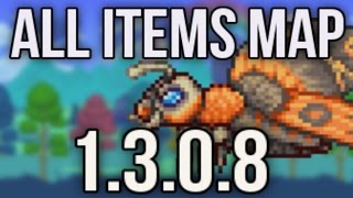 Terraria  13 ALL ITEMS MAP [upl. by Olegnaed59]