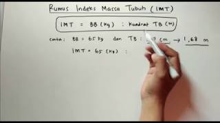 Cara Menghitung IMT Indeks Massa Tubuh 💖 Kesehatan 💖 [upl. by Amuh]
