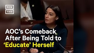 AOC Claps Back at GOP Rep Who Told Her to Educate Herself on Oil amp Gas [upl. by Hebrew333]