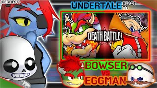 Undertale React To Bowser Vs Eggman DeathBattle Request [upl. by Spoor]