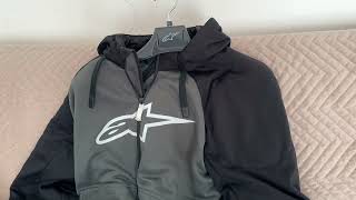 Alpinestars Chrome Sport HoodieAnthracite  Black  White 2XLAlpnstr SMX Z Drystar Leather Gloves [upl. by Lerual]