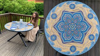 The process of making a mosaic table [upl. by Girvin]