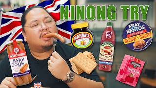 NINONG TRY BRITISH FOOD  Ninong Ry [upl. by Erlond401]