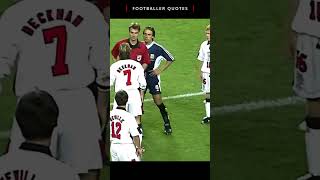 🔴 David Beckhams Legendary Red Card Against Argentina In World Cup 1998  Footballer Quotes shorts [upl. by Alvira156]