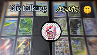 ASMR no talking Organizing my Pokemon cards Scarlet amp Violet 151 [upl. by Konstance345]