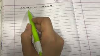 Class 6Whole NumbersDistributive Property [upl. by Naujad]