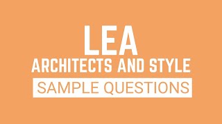 🏆 Architecture Licensure Examination ALE 📐  Famous Architects and Style Questions [upl. by Ursal690]