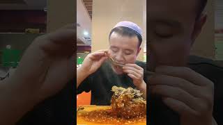 Spicy lambs head Gravy mukbang daily short [upl. by Juakn]