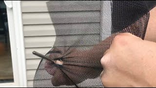 Tooltriz Pet Proof Window Screen Replacement  INSTALLATION amp STRENGTH TEST [upl. by Tarrant850]