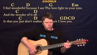 Wonderful Tonight  Easy Strum Guitar Cover Lesson in G with Lyrics [upl. by Sacrod]