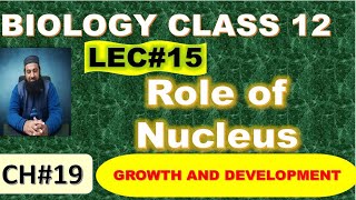 Role of Nucleus I Chapter 19 I Growth and Development I Lec 15 [upl. by Fenella]