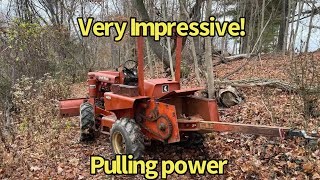 Tractor Trencher Skidder this thing is a beast [upl. by Lledraw]