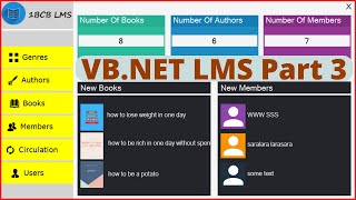 VBNet Project Tutorial  Create a Library Management System Using VBNet And MySQL   Part 3 [upl. by Oringas]