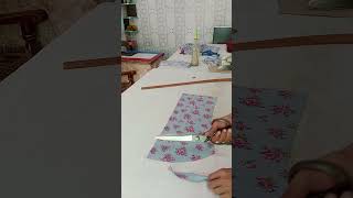 Kurti sleeves cutting Very simple ideas 😜youtubeshorts sewingtutorial youtubeshortsindia [upl. by Sone]