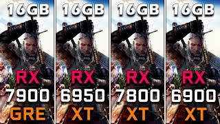 RX 7900 GRE 16GB vs RX 6950 XT 16GB vs RX 7800 XT 16GB vs RX 6900 XT 16GB  PC Gaming Tested [upl. by Yrrok]