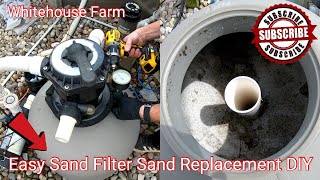 How To Change Pool Filter Sand DIY Sand Filter Maintenance [upl. by Brothers]