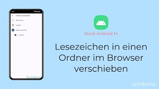 Lesezeichen in einen Ordner im Browser verschieben Android 14 [upl. by Rondon]